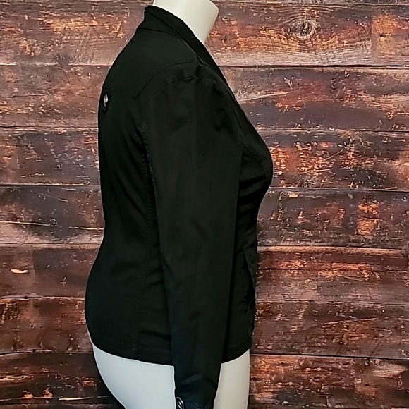 Black Denim Denver Hayes Jacket XL - Picture 2 of 5